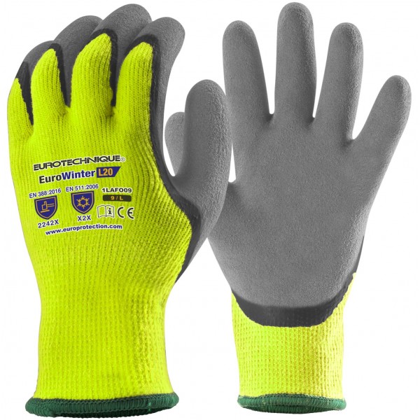 Eurowinter téli kesztyű, latex tenyér Eurowinter téli kesztyű, latex tenyér