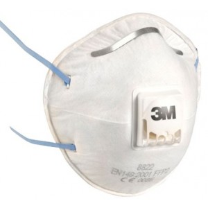 3M FFP2 NR D szelepes orrcsipeszes részecskeszűrő maszk