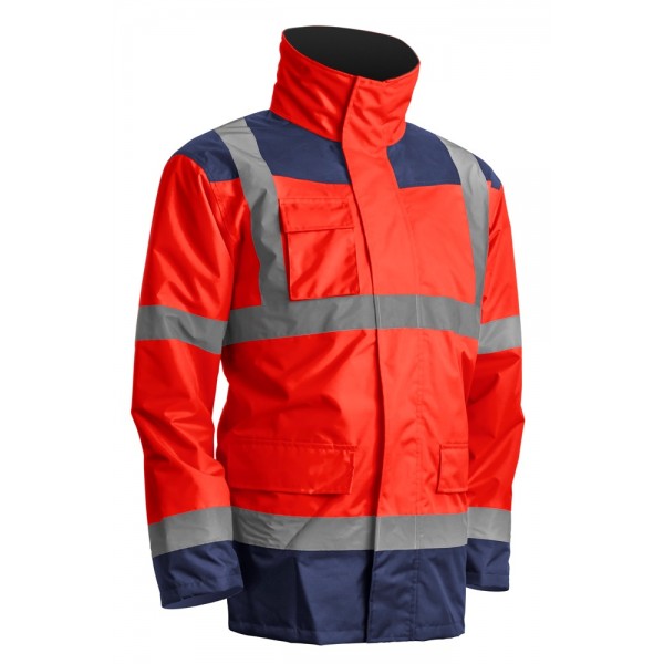 KANATA 4/1 HI-VIZ PIROS/KÉK PE KABÁT KANATA 4/1 HI-VIZ PIROS/KÉK PE KABÁT