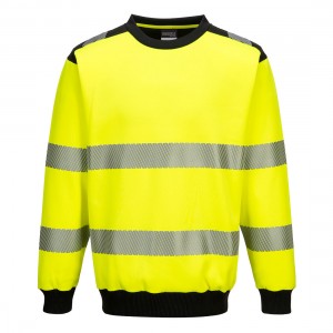 PW3 HI-VIS KÖRNYAKÚ PULÓVER