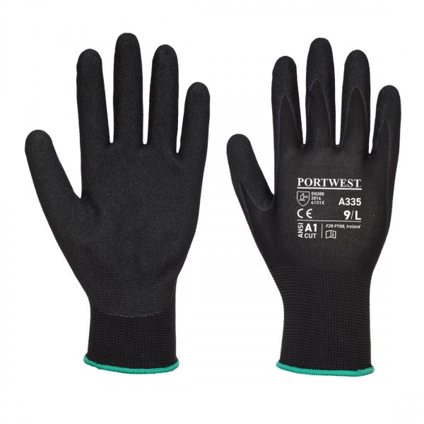 Dermi-Grip NPR15 Nitrile Sandy kesztyű (12 pár/csomag/méret)
