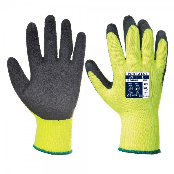 Thermal latex mártott kesztyű (12 pár/csomag/méret)