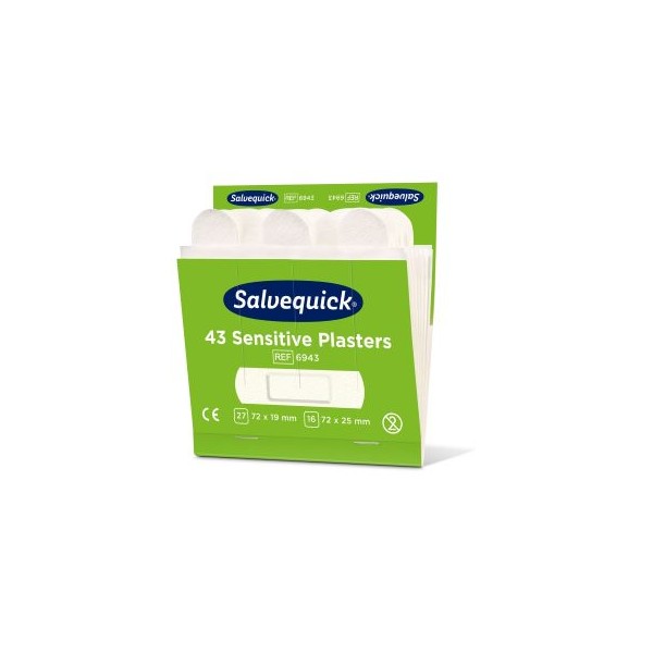 Cederroth Salvequick Sensitive sebtapasz utántöltő (6x43 sebtapasz/karton) Cederroth Salvequick Sensitive sebtapasz utántöltő (6x43 sebtapasz/karton)