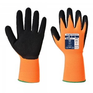 Hi-Vis Grip v&eacute;dőkesztyű - Latex (12 p&aacute;r/csomag/m&eacute;ret)