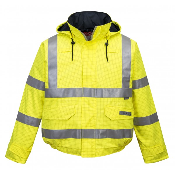 Bizflame Rain Hi-Vis Antistatic FR bomber kabát Bizflame Rain Hi-Vis Antistatic FR bomber kabát